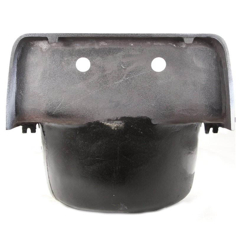 Nantucket Sinks CI-2218WNRG back of the cast iron sink showing the raw unfinished casting and hanger lugs