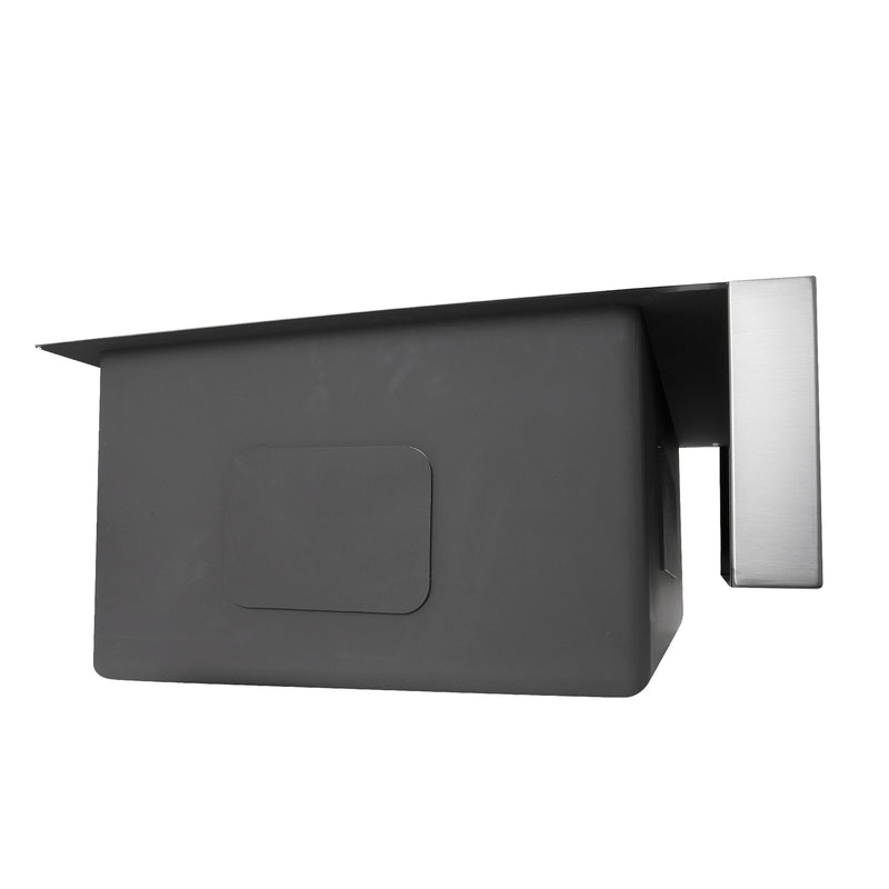 Nantucket Sinks EZApron30 side profile of the apron panel and undermount bowl