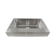 Nantucket Sinks EZApron33-5.5 33" patented 5.5" apron front sink, front view, white background