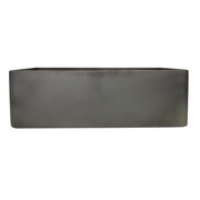 Nantucket Sinks FCFS3020S-Concrete Concrete farmhouse sink straight front view of the smooth flat apron