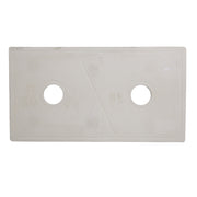 Nantucket Sinks FCFS3318D-ShabbyStraw Shabby Straw double bowl farmhouse sink upside down showing the unglazed bottom