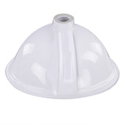 Nantucket Sinks GB-13x10-W rear view of the glazed oval bowl showing the overflow channel