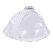 Nantucket Sinks GB-13x10-W glazed underside of the oval undermount sink with overflow channel
