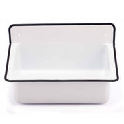 Nantucket Sinks NS-ACBS20-WW white bucket sink front view showing the basin and backsplash