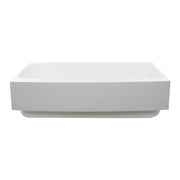 Nantucket Sinks NS-GSEZA32S EZApron sink straight-on front view of the curved glossy apron