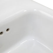 Nantucket Sinks NS-VCDM14-WW close-up of the overflow holes inside the white bowl