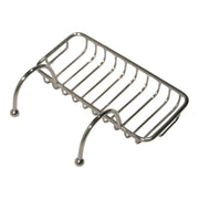 Nantucket Sinks NS-VCSH-CH chrome soap holder three-quarter view showing the curved hanger arms