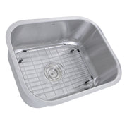 Nantucket Sinks NS09i-16 23" small rectangle undermount sink with bottom grid, white background