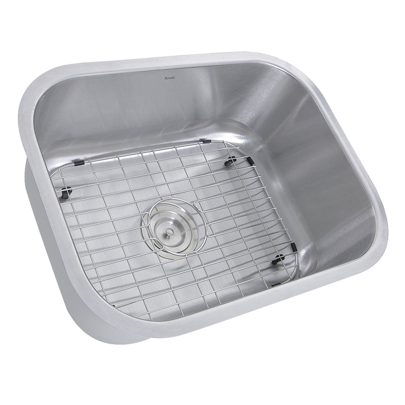 Nantucket Sinks NS09i-16 23" small rectangle undermount sink with bottom grid, white background