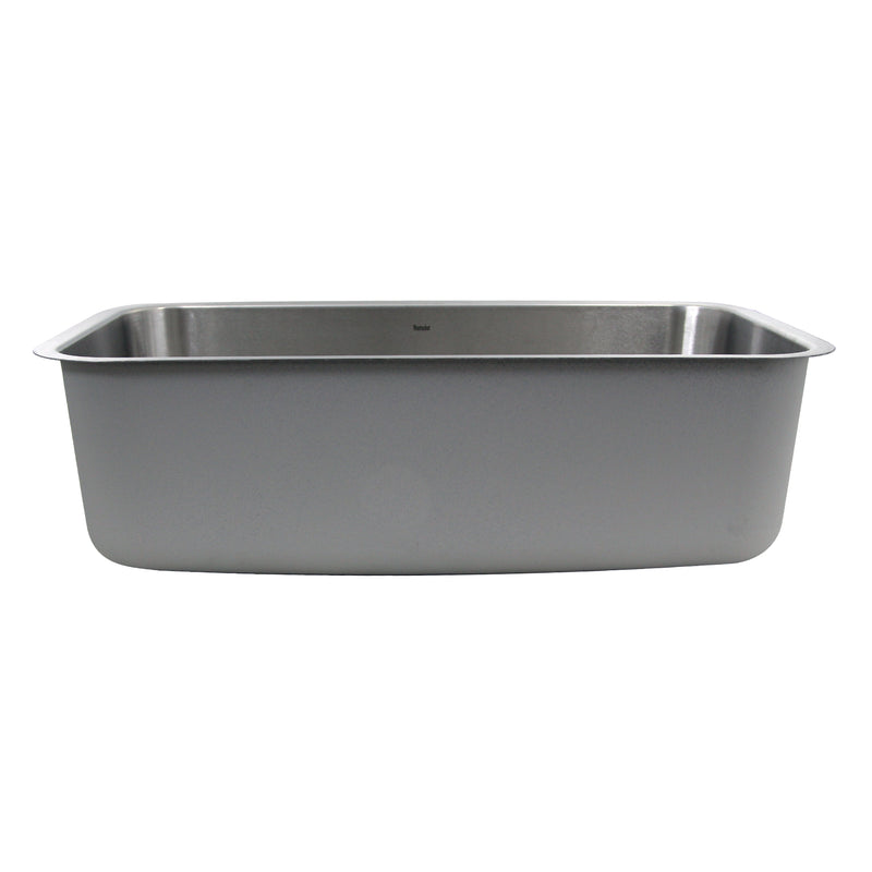 Nantucket Sinks NS3018-9-16 side profile of the bowl and coated exterior