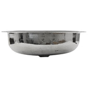 Nantucket Sinks OVS side profile of the oval bowl and flat rim