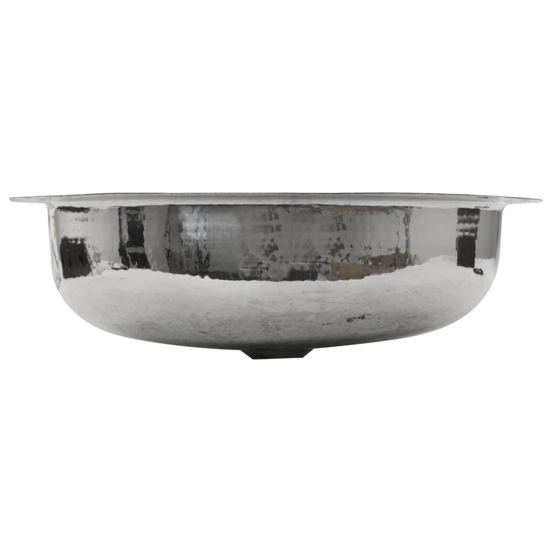 Nantucket Sinks OVS side profile of the oval bowl and flat rim