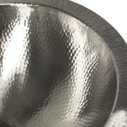 Nantucket Sinks OVS2017 close-up of the hand-hammered bowl texture