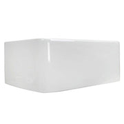 Nantucket Sinks P-FCS23 23" farmhouse sink low front view of the plain apron