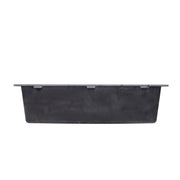 Nantucket Sinks PR3018-BL side profile of the black undermount sink showing the mounting flange