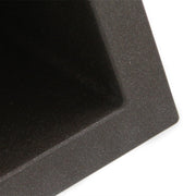 Nantucket Sinks PR3018-BR close-up of the speckled brown granite finish and rounded edge