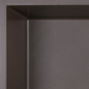 Nantucket Sinks PR3320-BR-UM close-up of the brown granite finish in the bowl corner