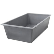 Nantucket Sinks PR3320-TI-UM titanium undermount sink angled view showing the deep bowl walls