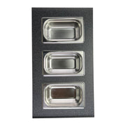 Nantucket Sinks PS20B-REC3 three-bin condiment tray straight down from above