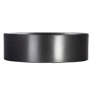 Nantucket Sinks RC4011MB Matte Black round vessel sink straight side view of the cylinder profile