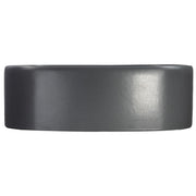 Nantucket Sinks RC4033C Matte Concrete square vessel sink level side view of the rim line