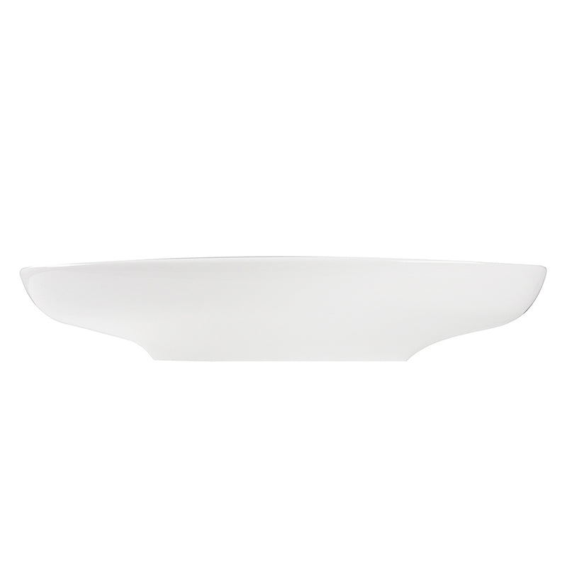 Nantucket Sinks RC79041W Portofino vessel sink side profile of the low tapered body