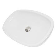 Nantucket Sinks RC79041W Portofino vessel sink three-quarter view from above with drain cap
