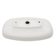 Nantucket Sinks RC79041W Portofino vessel sink underside with the mounting base and drain hole
