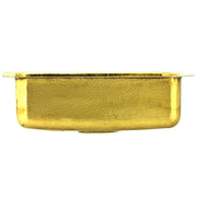 Nantucket Sinks REB2014 hammered brass bar sink side profile with flat rim
