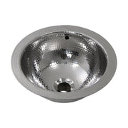 Nantucket Sinks ROS-OF angled overhead view of the bowl, overflow and drain