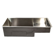 Nantucket Sinks STEPPE3918 side view of the stepped bowl profile and padded exterior