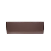 Nantucket Sinks T-FCFS30CB Coffee Brown farmhouse sink straight front view of the plain apron