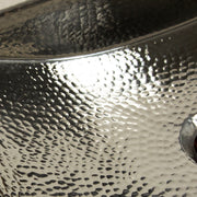 Nantucket Sinks TRS close-up of the polished hand-hammered texture