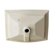 Nantucket Sinks UM-2016C-W underside of the arched-front undermount sink with overflow channel