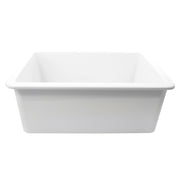 Nantucket Sinks Wellfleet-2719W 27" undermount sink side view of the deep body and rim