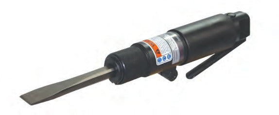 Novatek 19 Inline chisel scaler fitted with a flat chisel and lever throttle