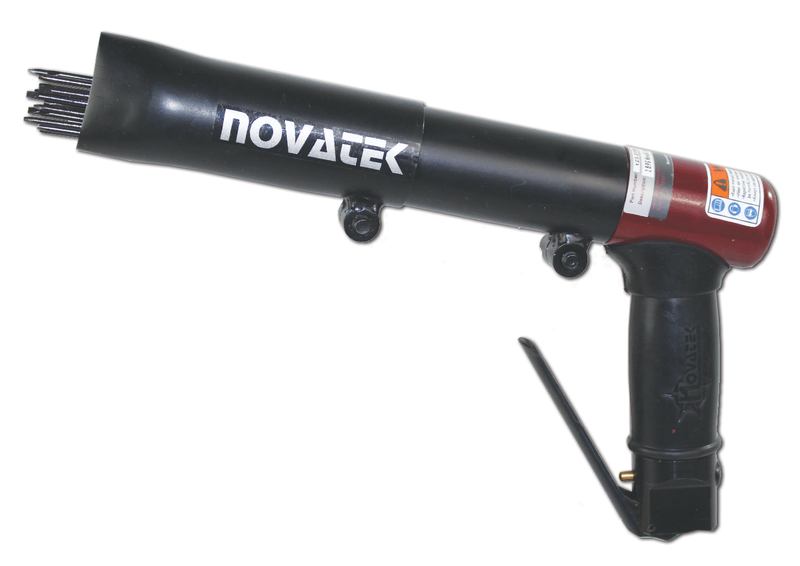 Novatek 19PG pistol grip needle scaler with needle bundle and lever throttle