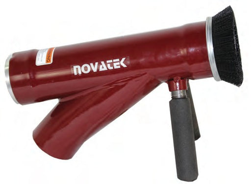 Novatek CBS vacuum blasting workhead with brush seal and twin grips