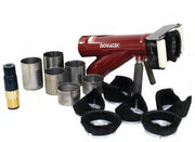 Novatek CBS workhead kit with roller attachment, nozzle, wear sleeves and brush seals (photo shows extra sleeves and brushes; kit contents as listed)