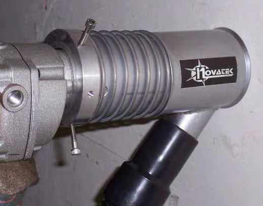 Vacuum at the bit, not after