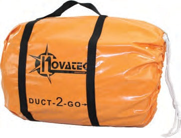 Novatek Duct-2-Go ducting packed in its integrated carry case with handles