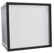 Novatek 16" x 16" metal mini-pleat HEPA filter in galvanized metal frame