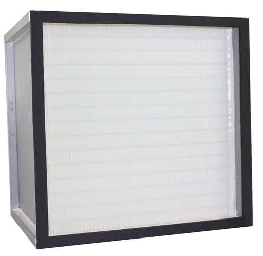 Novatek 16" x 16" metal mini-pleat HEPA filter in galvanized metal frame