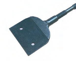Novatek long reach scraper blade held in its yoke on a 5/8" hex shank