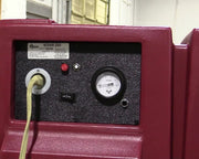 Novatek Novair 2000 control panel with alarm light, pressure gauge and switch