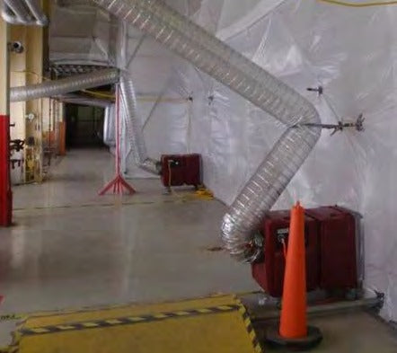 Ducted out of a containment