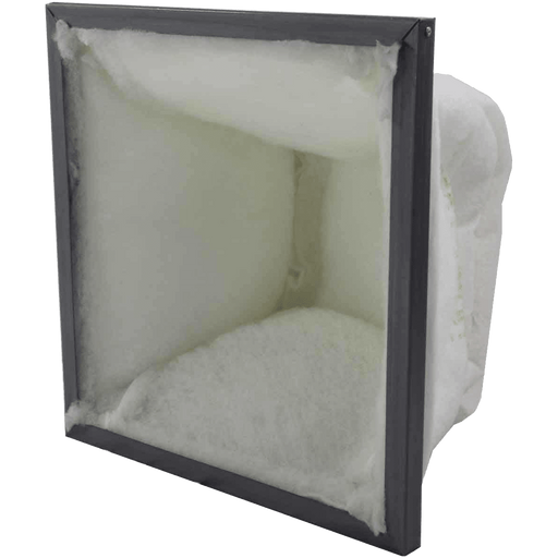 Novatek general purpose replacement filter, white fiber pocket media on a black header