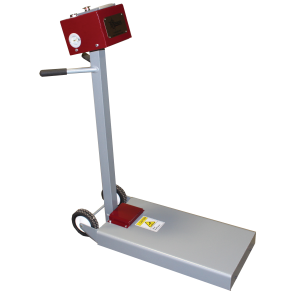 Novatek Novastrip 378 infrared tile stripper with red control box, wheels and gray base