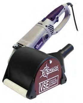 Novatek RotoPeen 4" electric with vacuum shroud, front roller and vacuum port