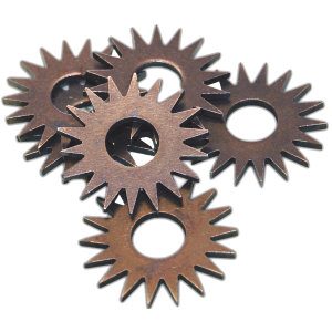 Novatek RotoPeen star cutters, pointed-tooth wheels